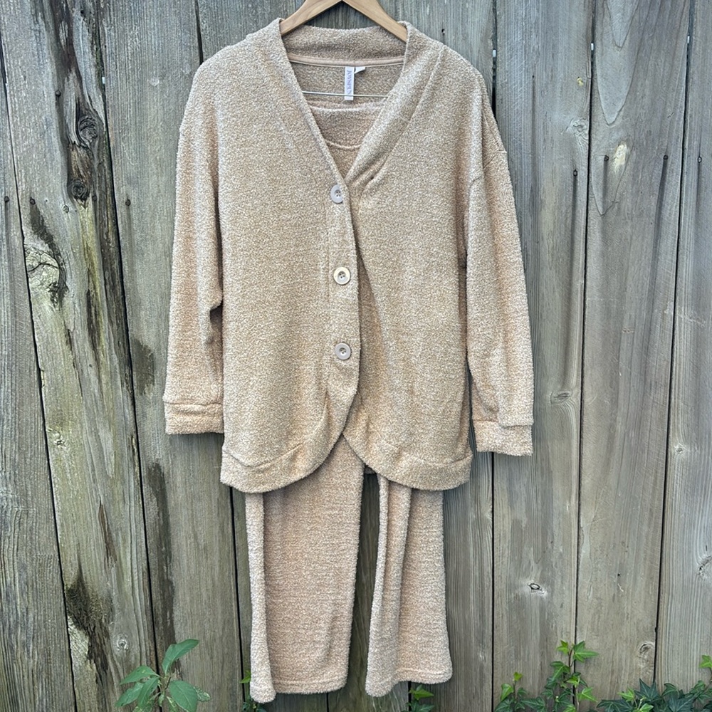 Cozy Tan Women's Pajama Set